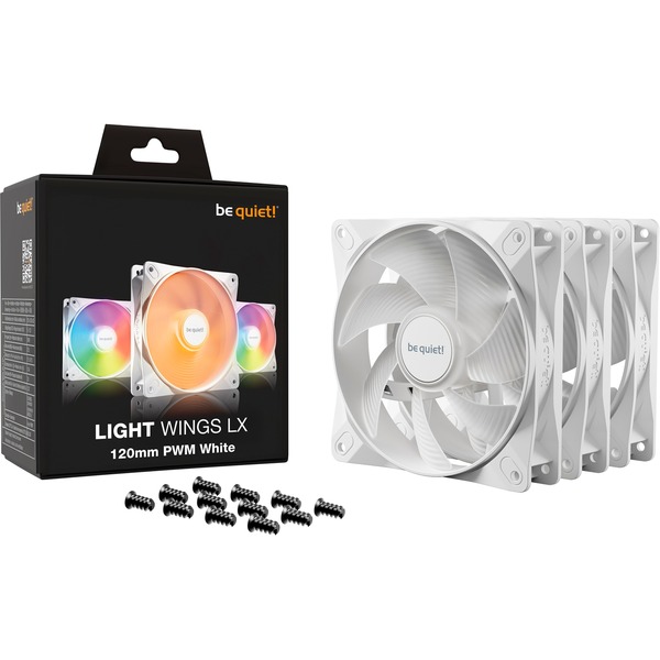 be quiet! Light Wings LX 120mm PWM White Triple Pack, Gehäuselüfter - Bild 4