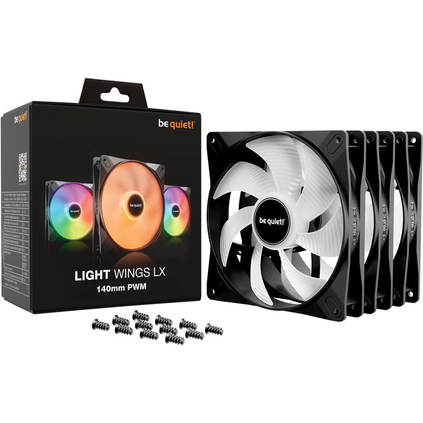 be quiet! Light Wings LX 140mm PWM Triple Pack, Gehäuselüfter - Bild 5