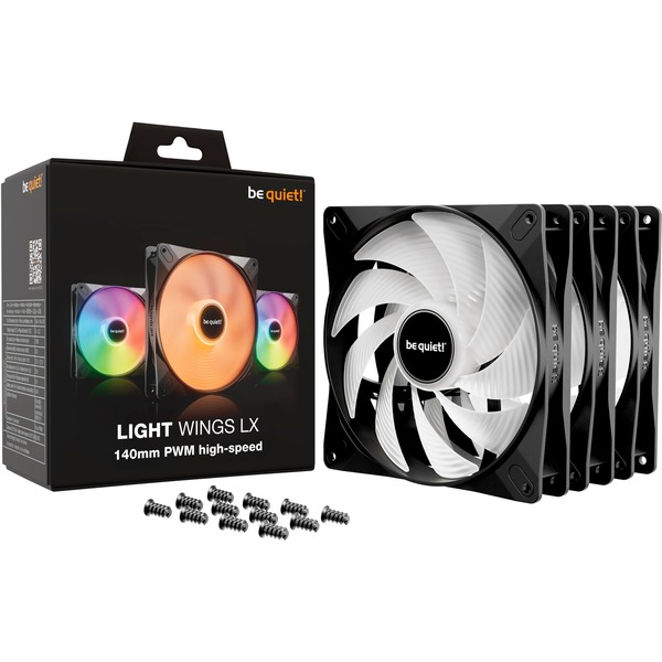 be quiet! Light Wings LX 140mm PWM high-speed Triple Pack, Gehäuselüfter - Bild 5