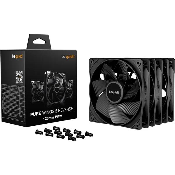 be quiet! Pure Wings 3 120mm PWM Reverse 3-Pack, Gehäuselüfter