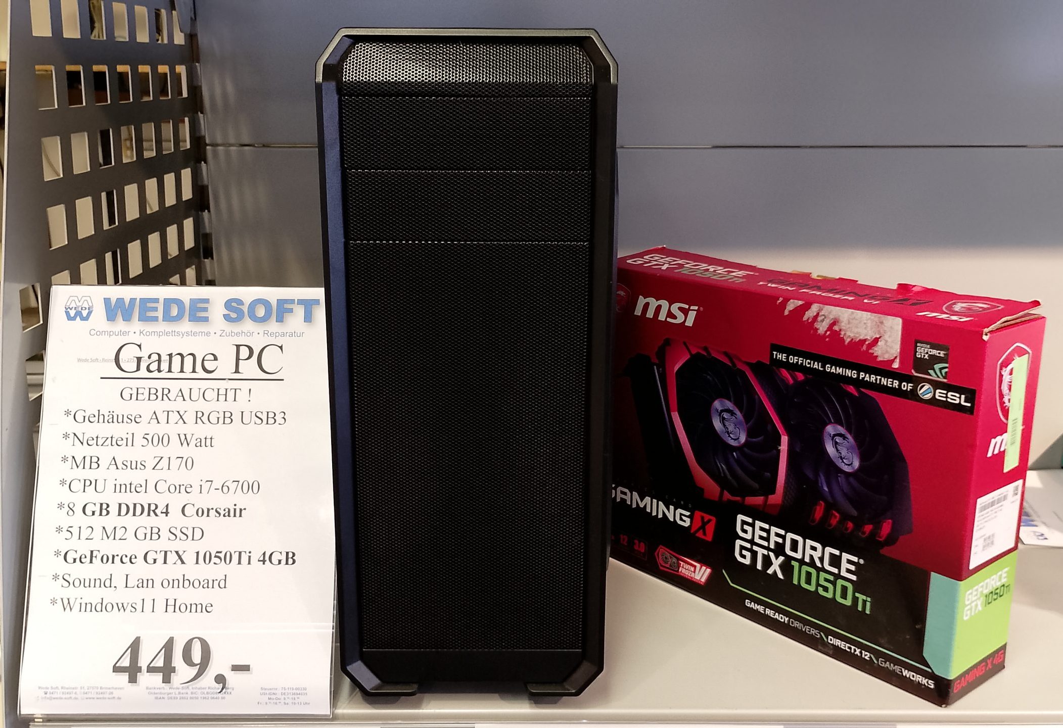 Gaming PC i7-6700 (Generalüberholt)