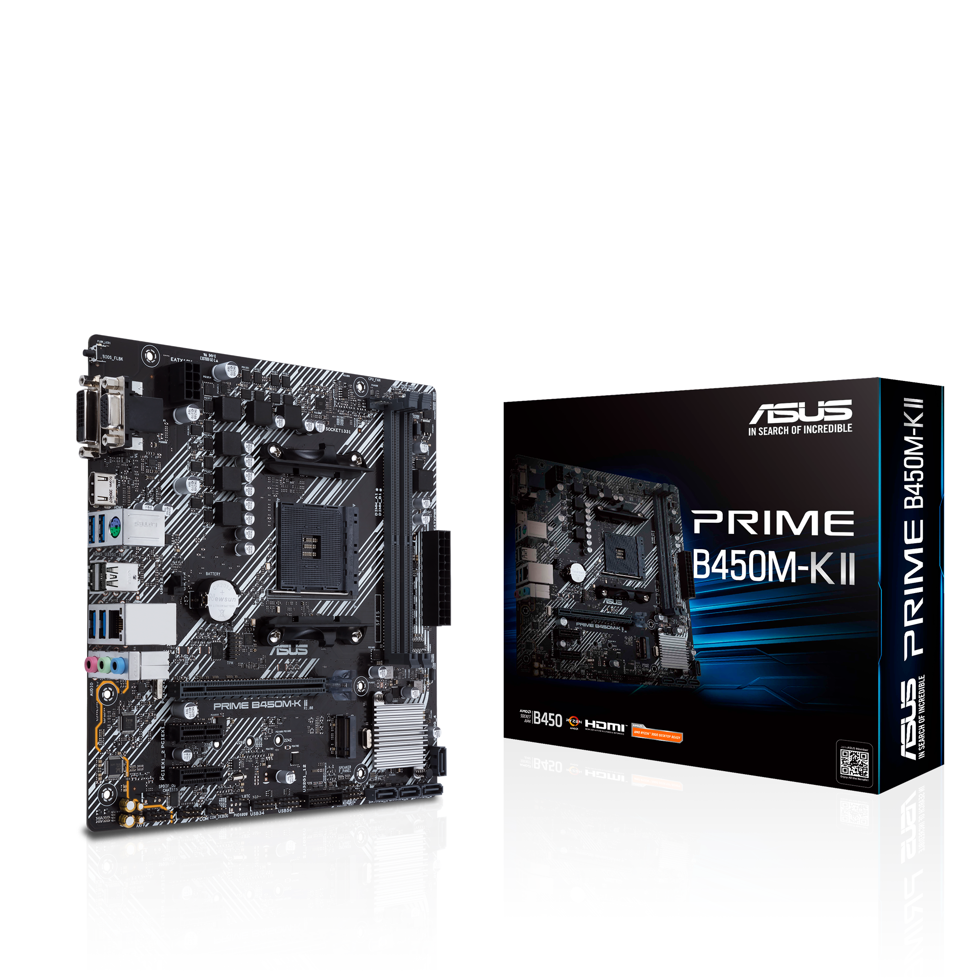 Asus Prime B450M-K II Mainboard Sockel AM4
