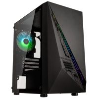 Kolink Inspire K2 Plus ARGB Micro-ATX-Gehäuse, Tempered Glass - schwarz