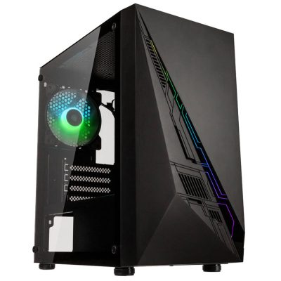 Kolink Inspire K2 Plus ARGB Micro-ATX-Gehäuse, Tempered Glass - schwarz